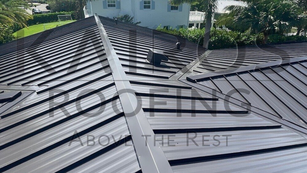 boca raton metal roofing project