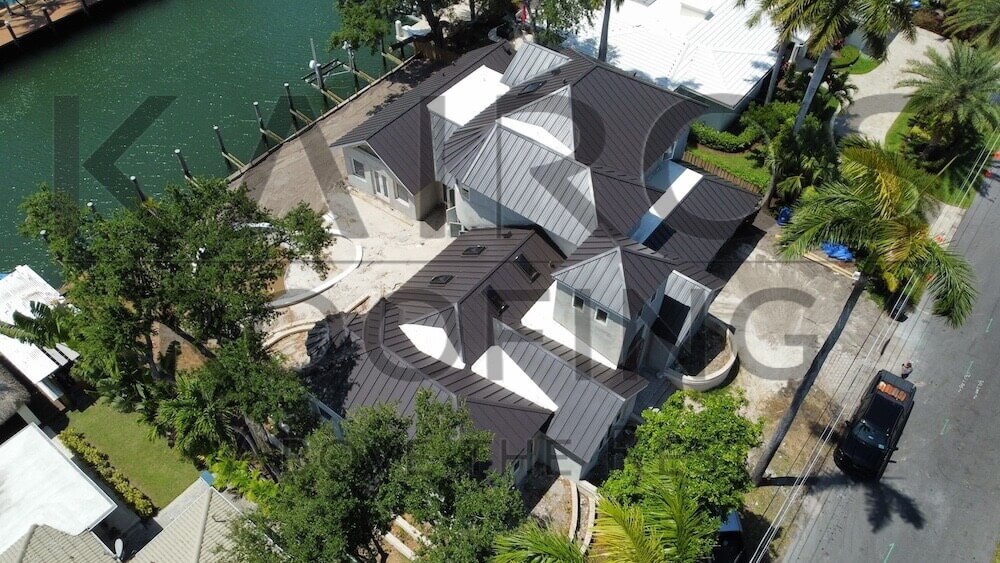 Roof replacement with metal roof in Hollywood florida