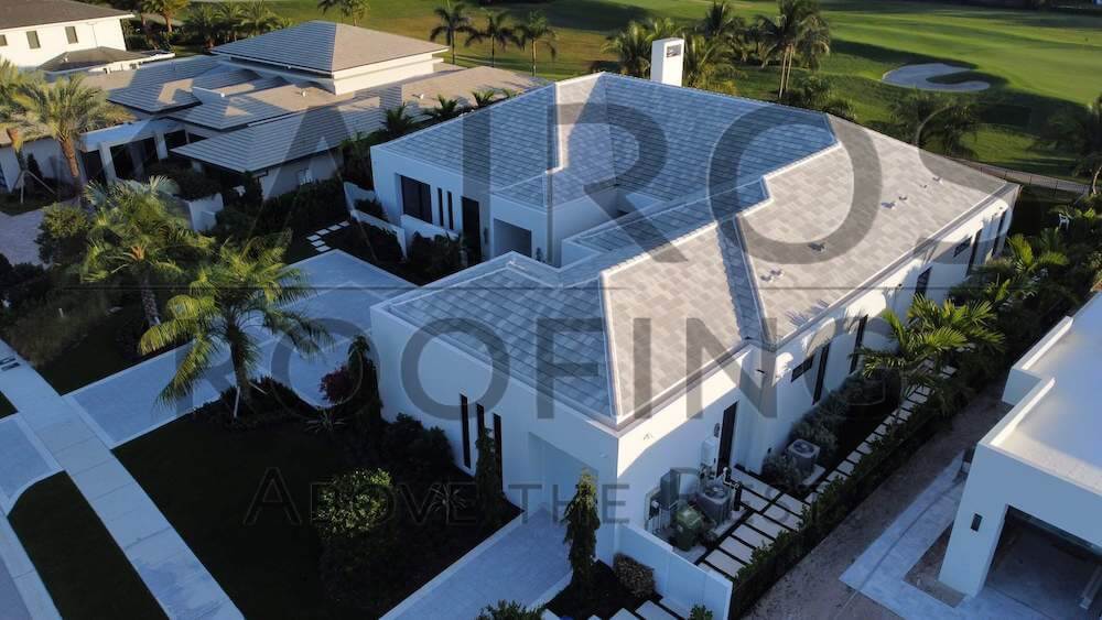 Miami Gardens home with complete tile concrete roof replacement