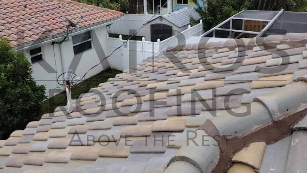 Pembroke Pines concrete tile overlapping roof
