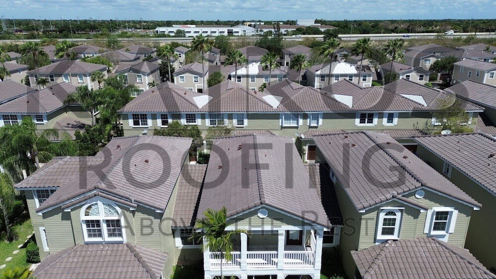 concrete tile roof replacement for apartment complex in south florida