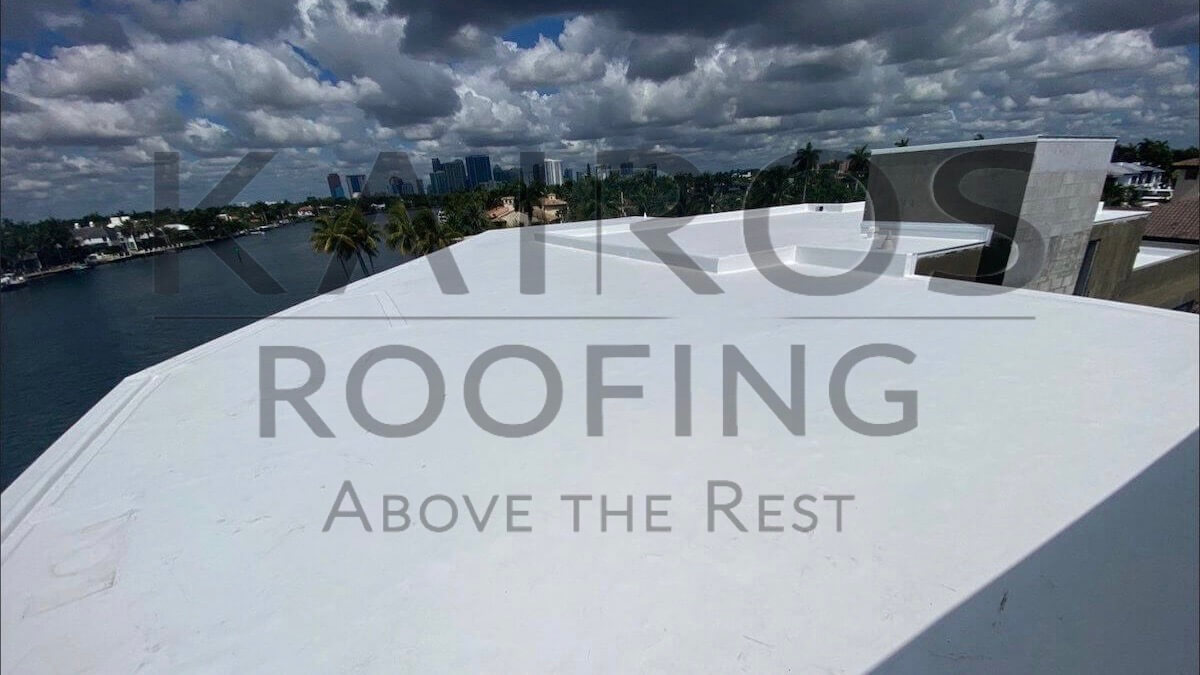flat roofing on new construction project in florida