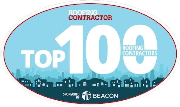 Top 100 Roofing Contractor logo.