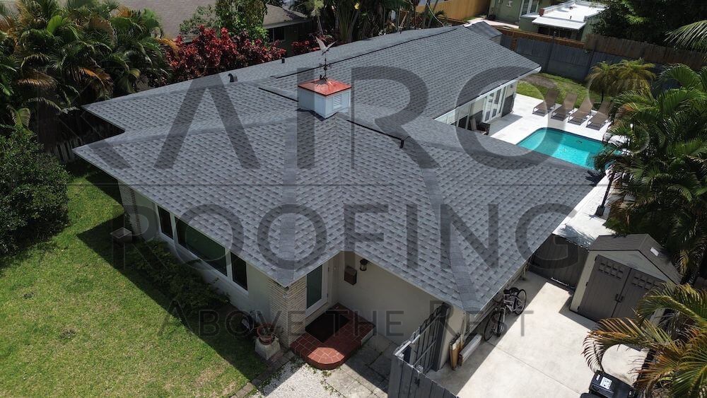 florida home with timberline hdz pewter grey shingles roof