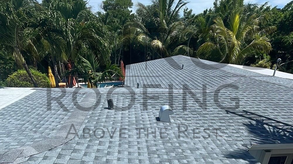 weston shingle roof repair project