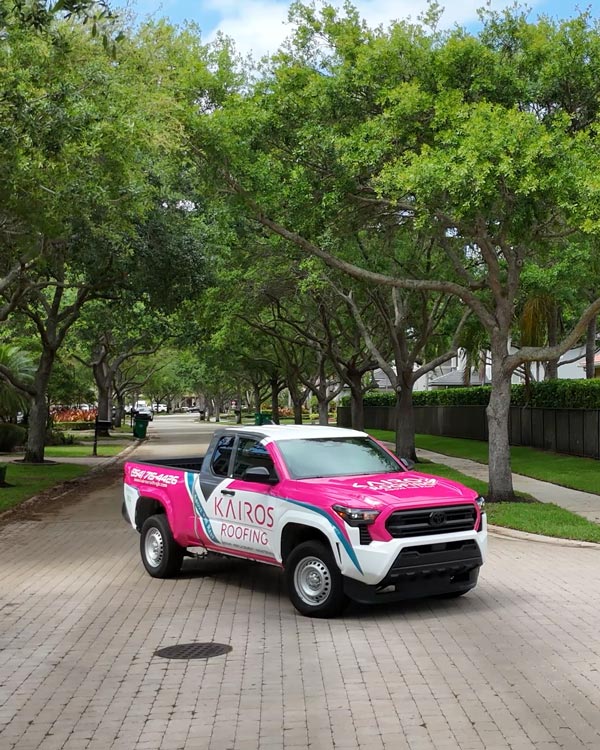 Kairos Roofing truck